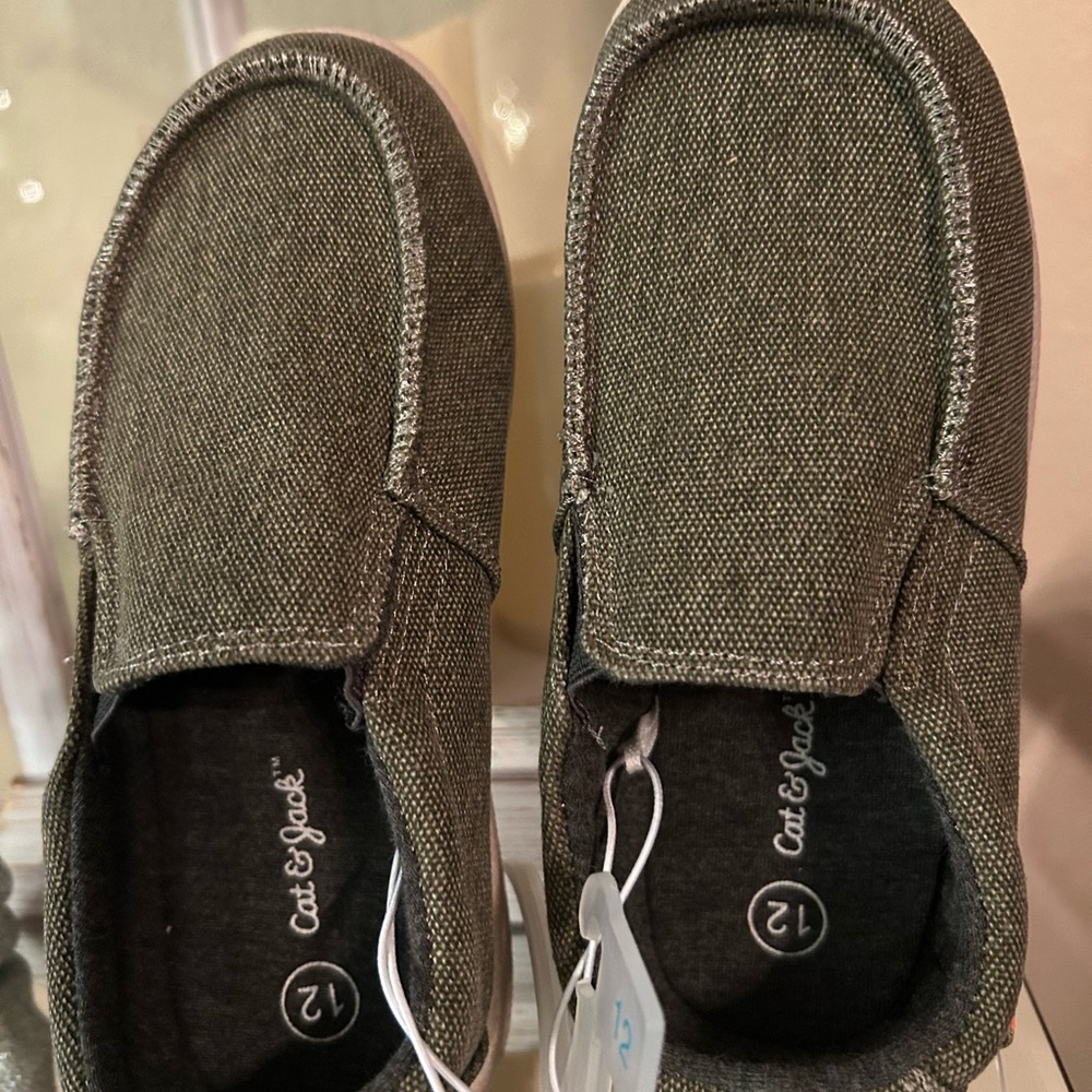 Cat & Jack Boys canvas slip-on sneakers